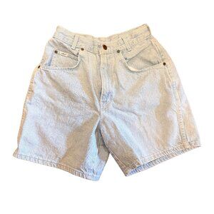 Vintage Chic High Rise Light Wash Denim Mom Shorts Y2K 90s Size 9 Small